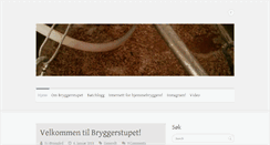 Desktop Screenshot of bryggerstupet.no